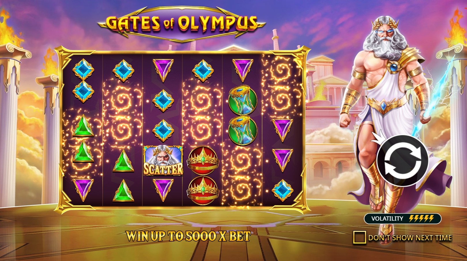 Gates of Olympus™ - screenshot with slot description 2