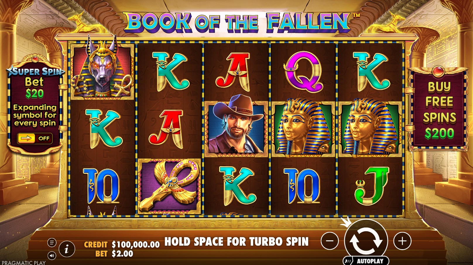 John Hunter and the Book of the Fallen - screenshot with slot description 3