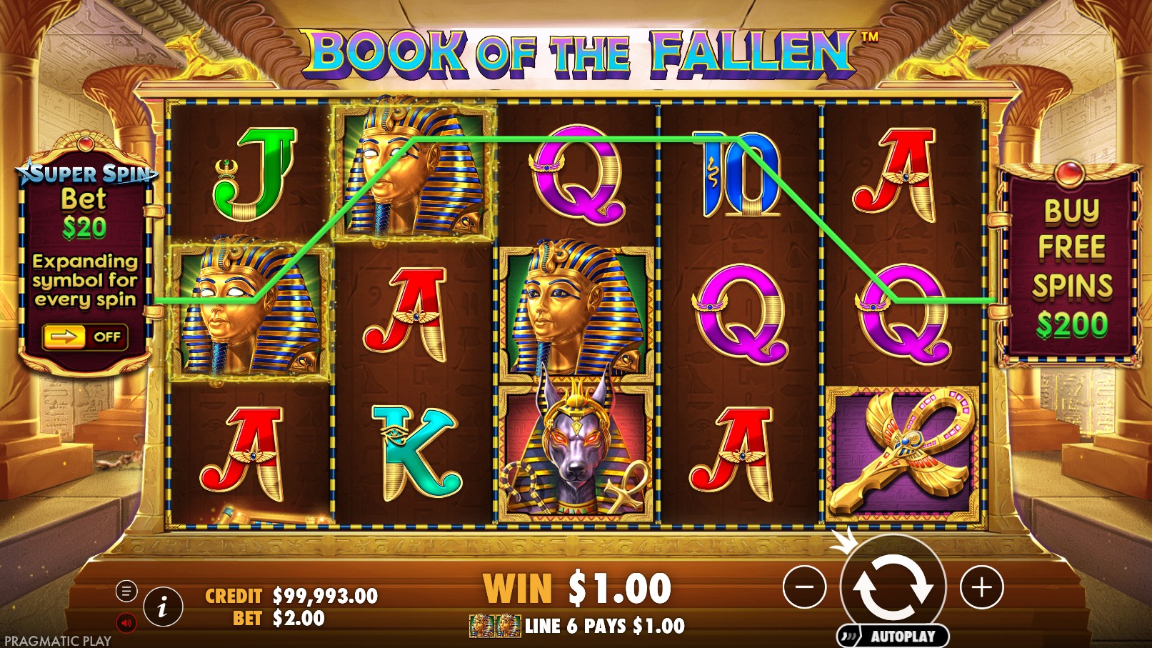 John Hunter and the Book of the Fallen - screenshot with slot description 4