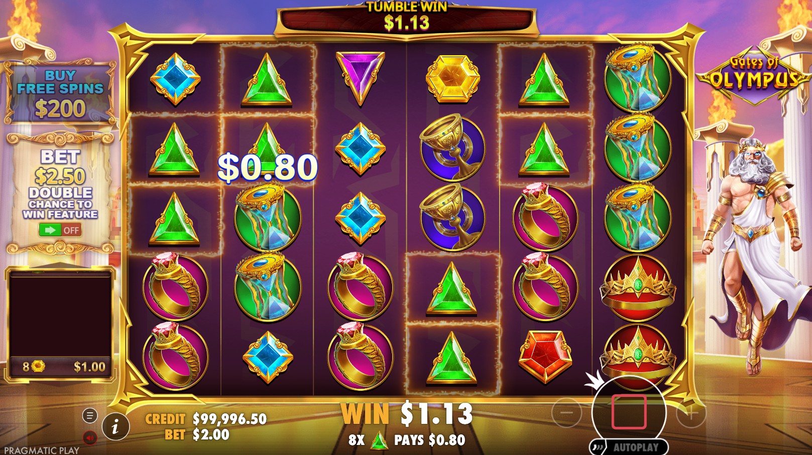 Gates of Olympus™ - screenshot with slot description 4