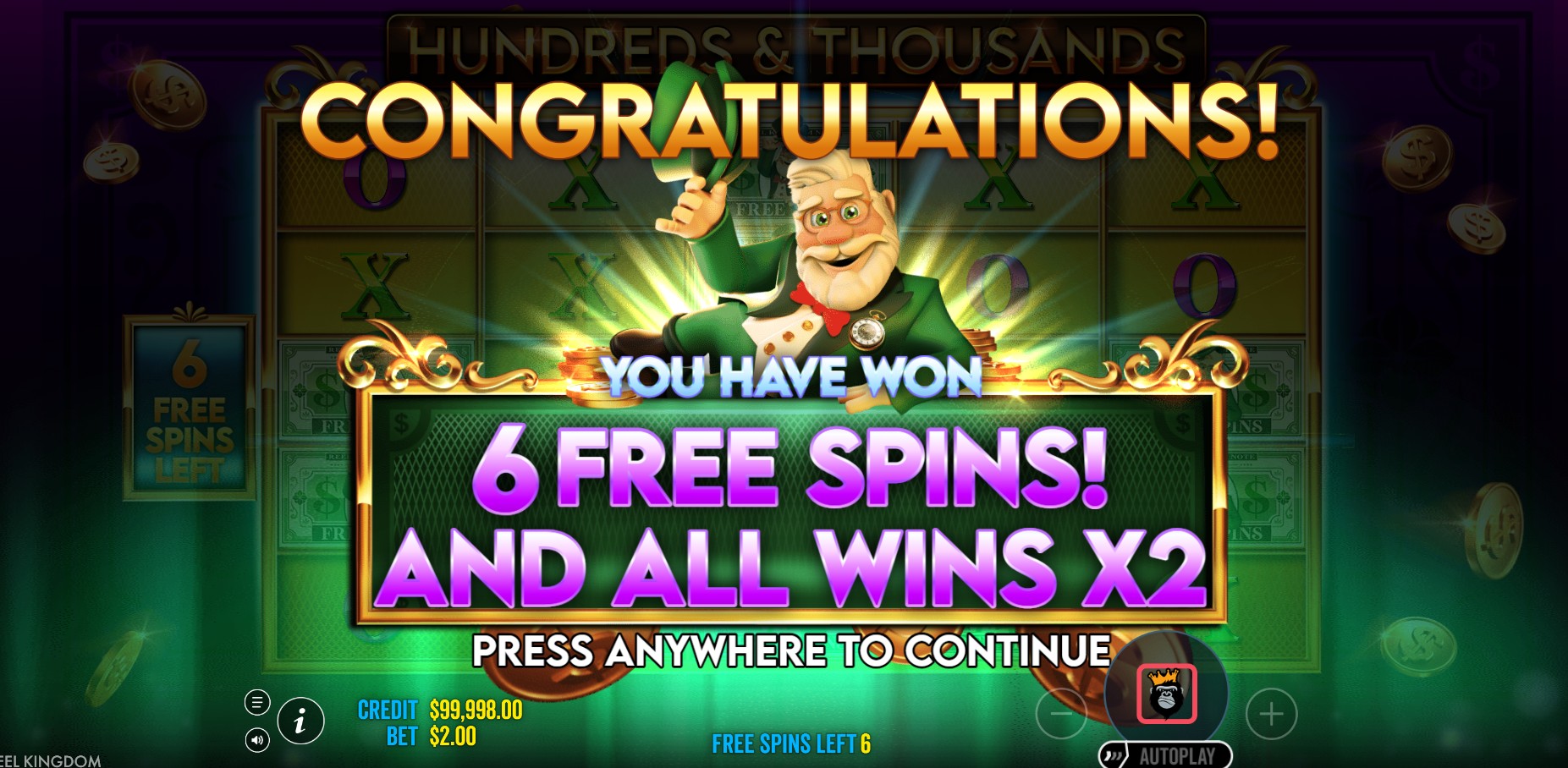 Hundreds and Thousands - screenshot with slot description 4