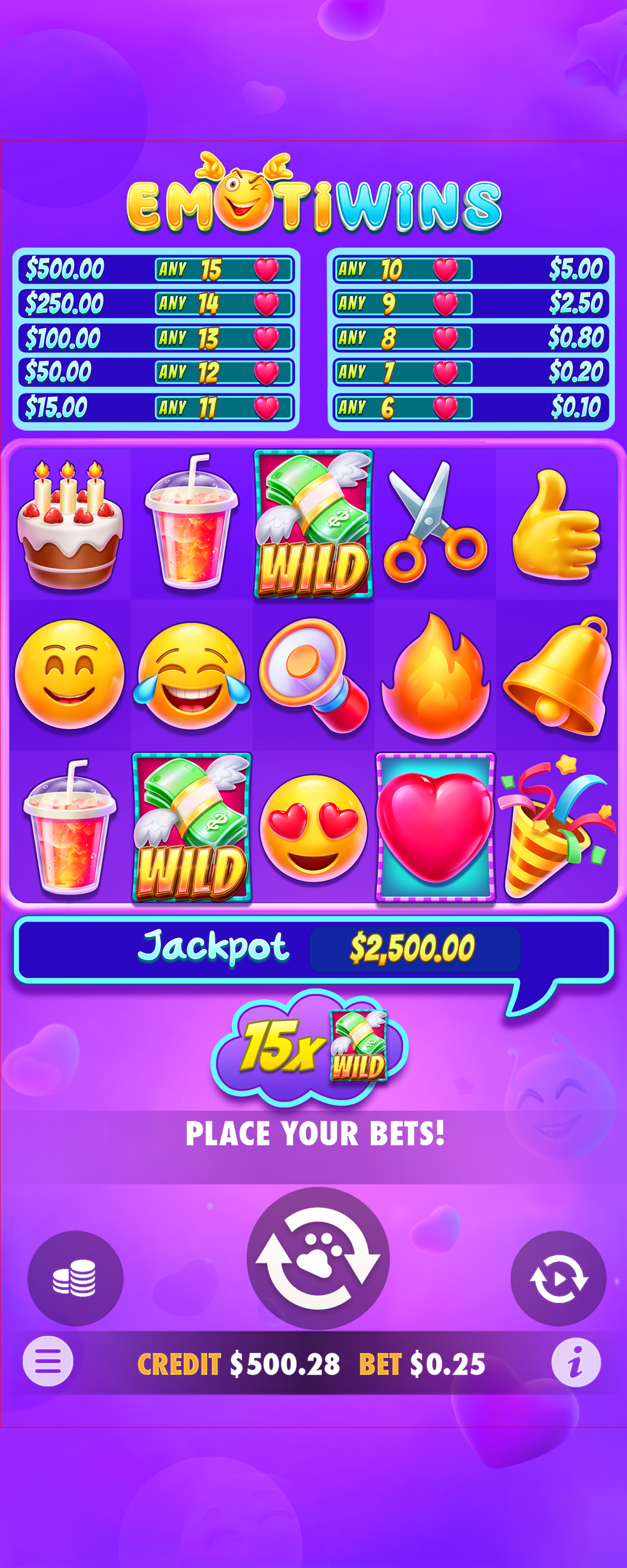 Emotiwins - screenshot with slot description 4